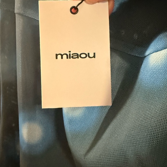 Miaou Blue Polka Dot Thais Maxi Dress - Picture 3 of 3